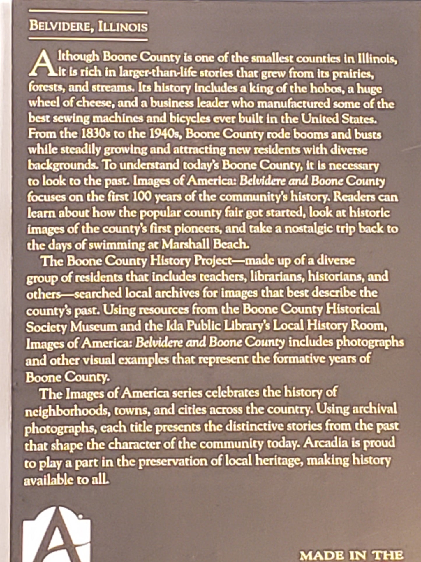 Images of America - Belvidere and Boone County