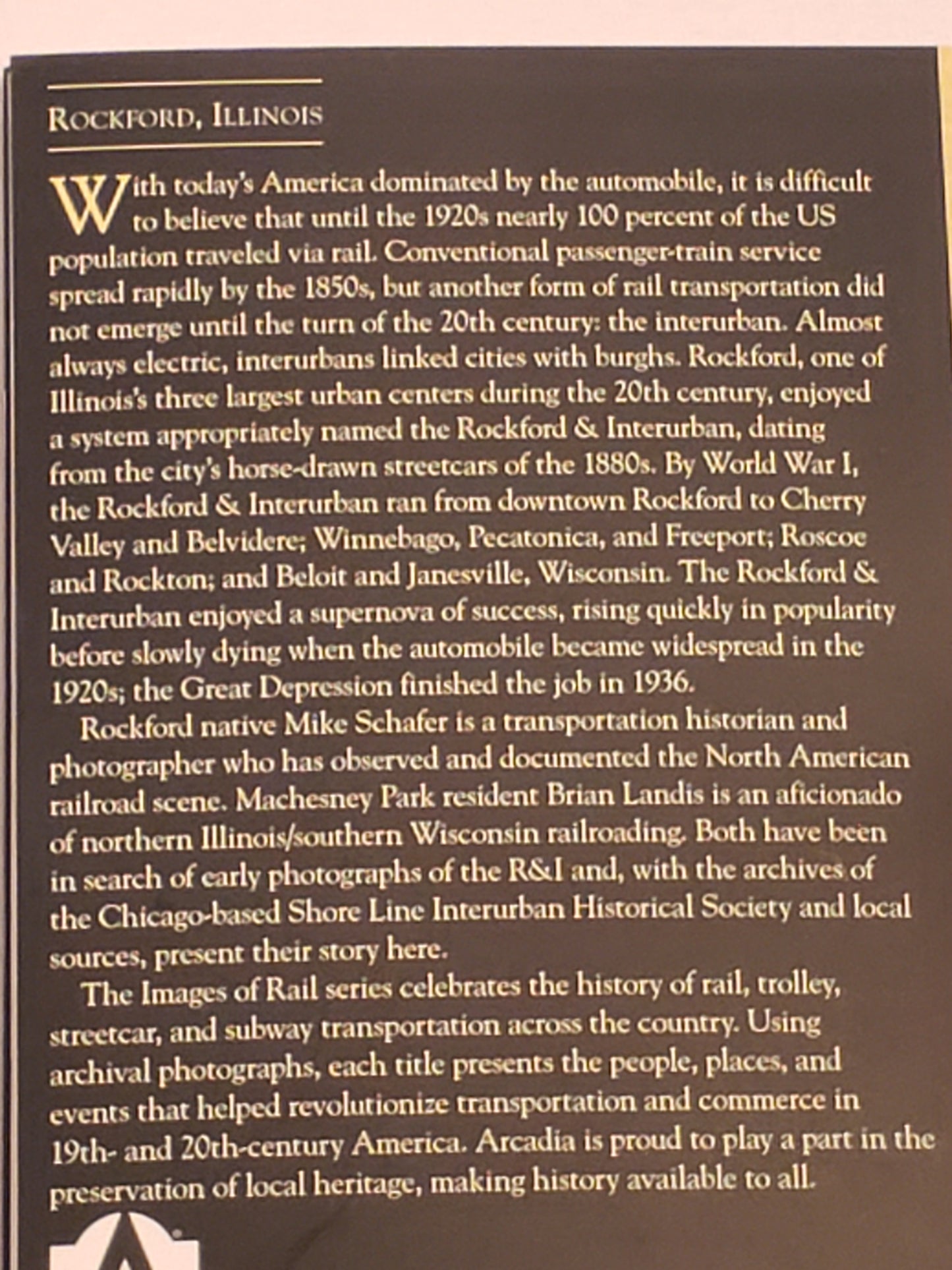 Images of America - Rockford & Interurban Railway