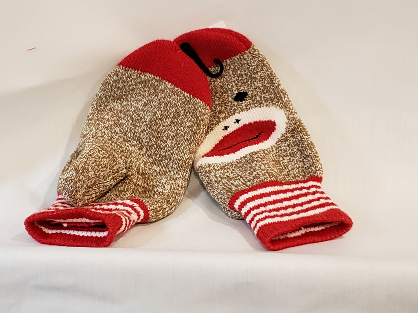 Sock Monkey Mittens for Kids