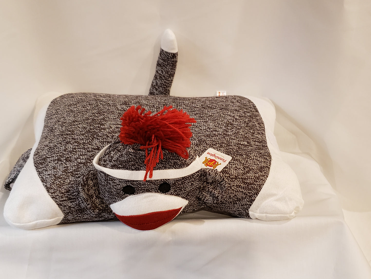 Sock Monkey Velco Pillow