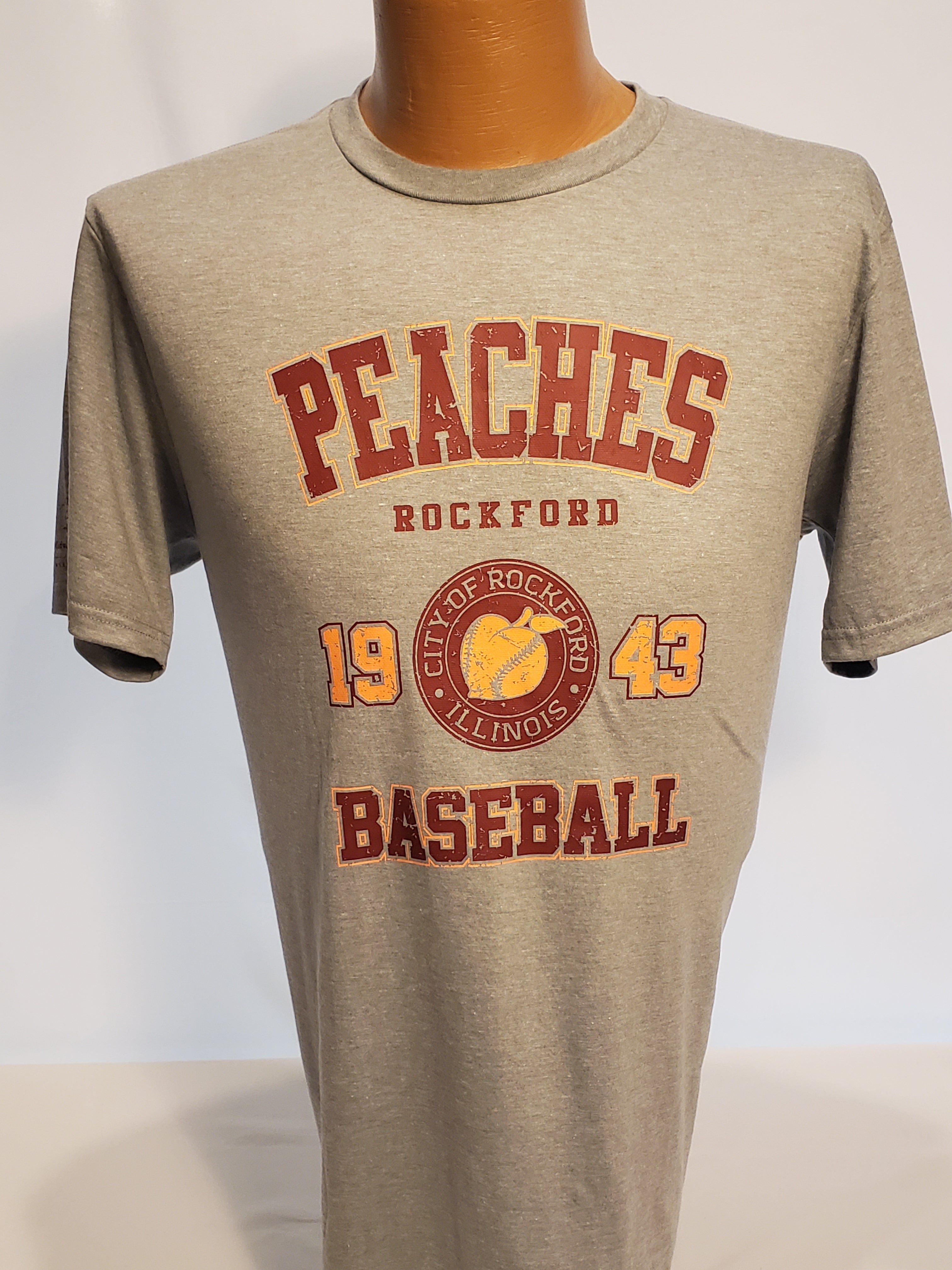 Rockford Peaches Sport T- Shirt – Midway Village Gift Store