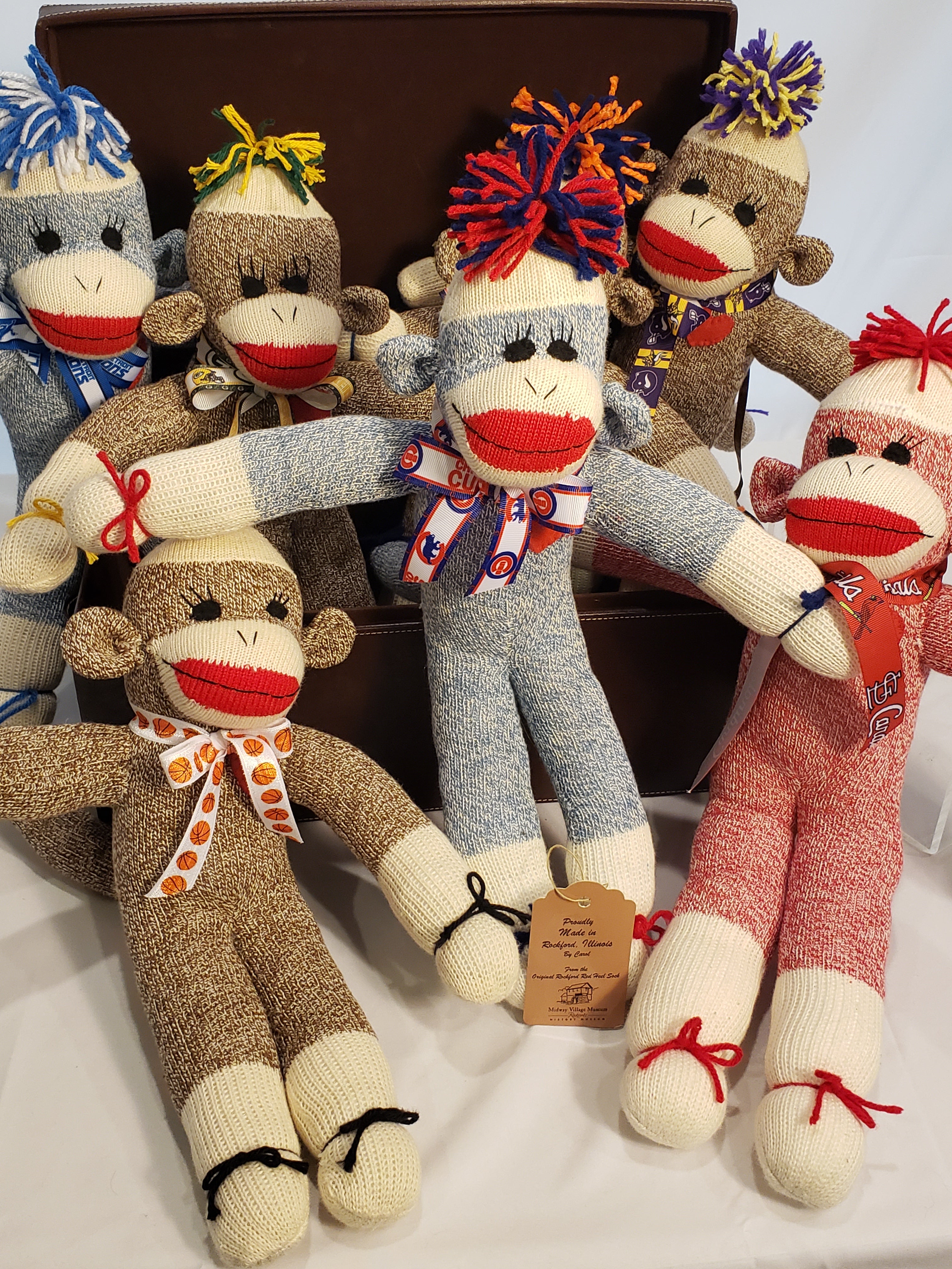 Sports Themed Sock Monkeys - Proudly Handmade in Rockford, IL