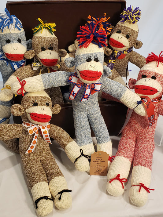 Sports Themed Sock Monkeys - Proudly Handmade in Rockford, IL