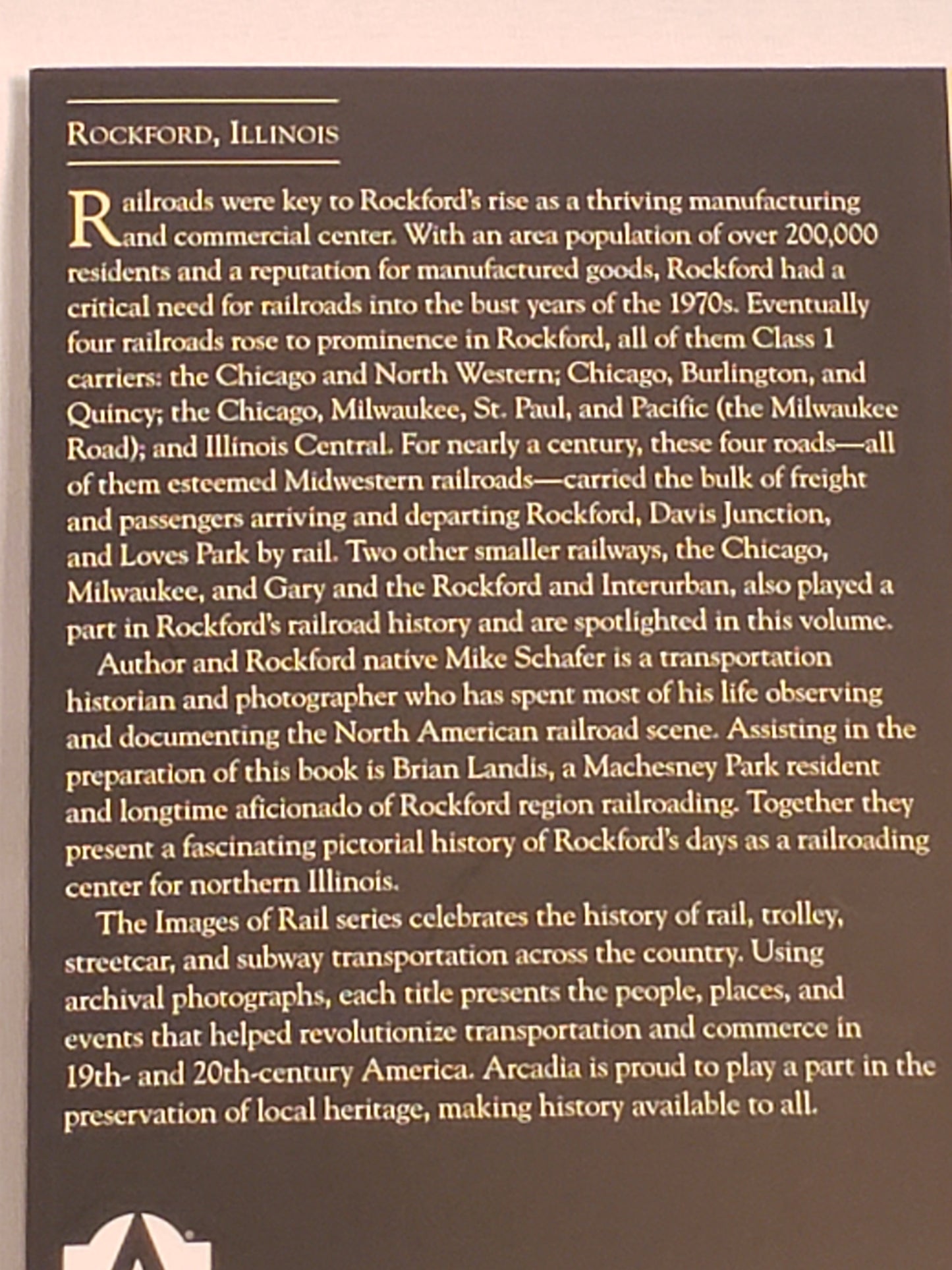 Images of America - Rockford Area Railroads