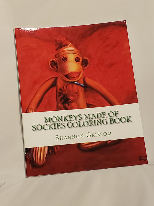 Monkeys Made of Sockies Coloring Book