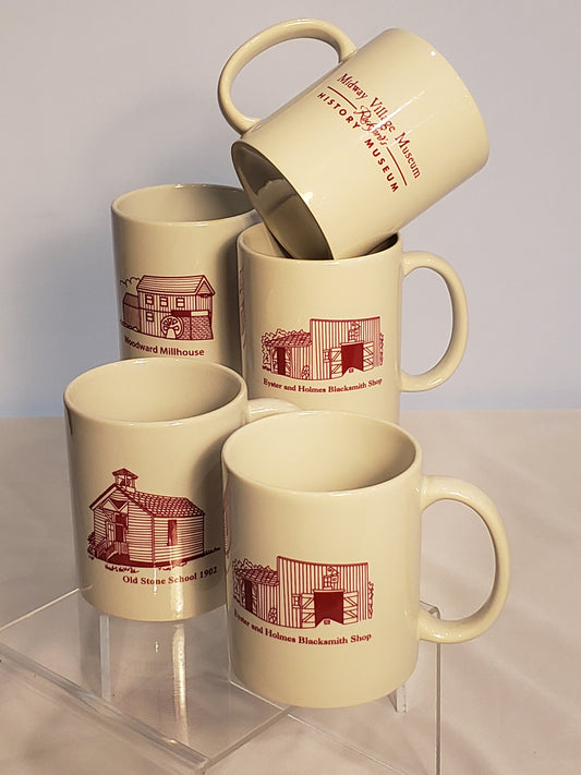 Midway Village Building Mugs