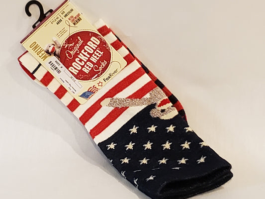 Ladies Sock Monkey Flag Sox